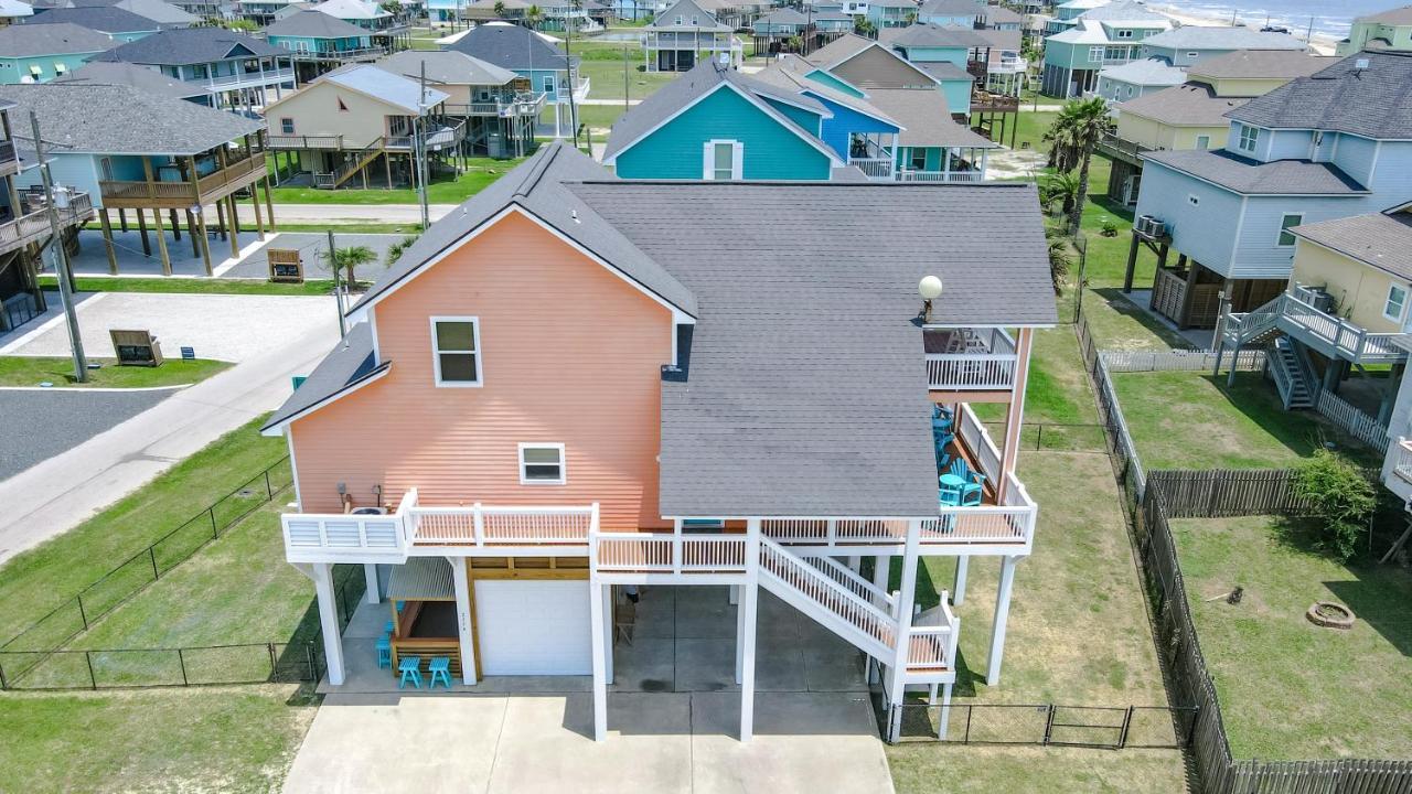 Bolivar Peninsula Spring Break Specials! Front Row Views - Tiki Bar - Playgroundヴィラ エクステリア 写真