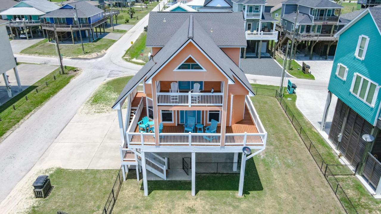 Bolivar Peninsula Spring Break Specials! Front Row Views - Tiki Bar - Playgroundヴィラ エクステリア 写真